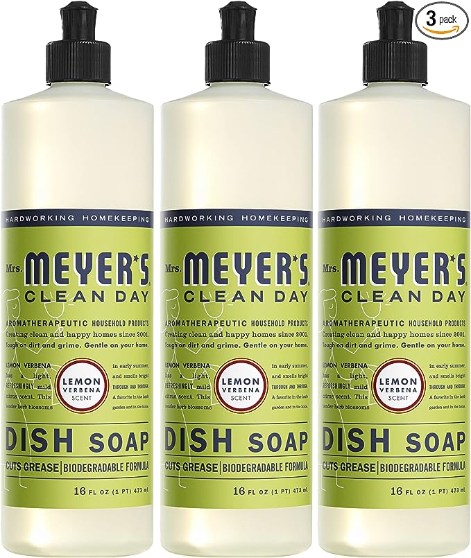Mrs Meyers Dish Soap for makeup brushes and sponges