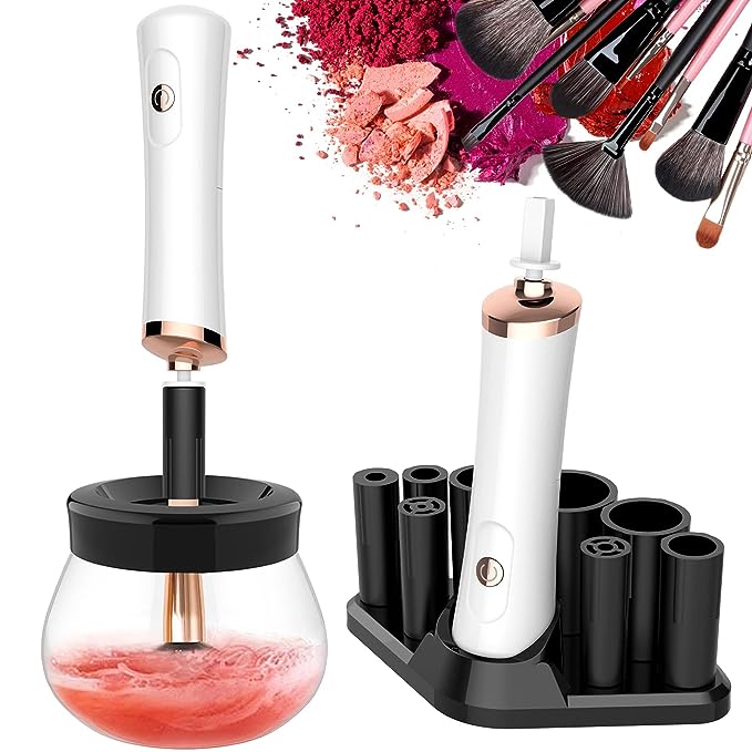 Spinning makeup brush cleaner from Amazon

