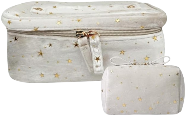 travel makeup bag with stars