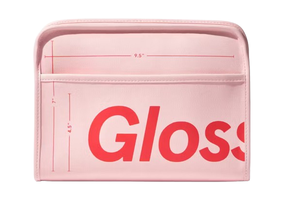 glossier cosmetics bag